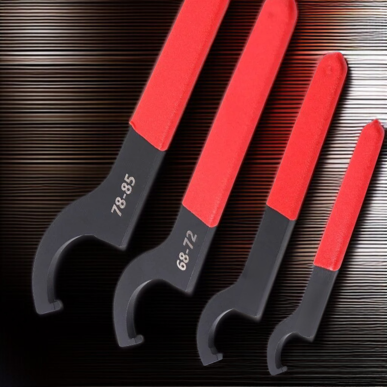 제창 반원 너트 렌치 전용 공구 초승달 가방 플라스틱 손잡이 커버 충격 흡수기형 반반원 너트 렌치