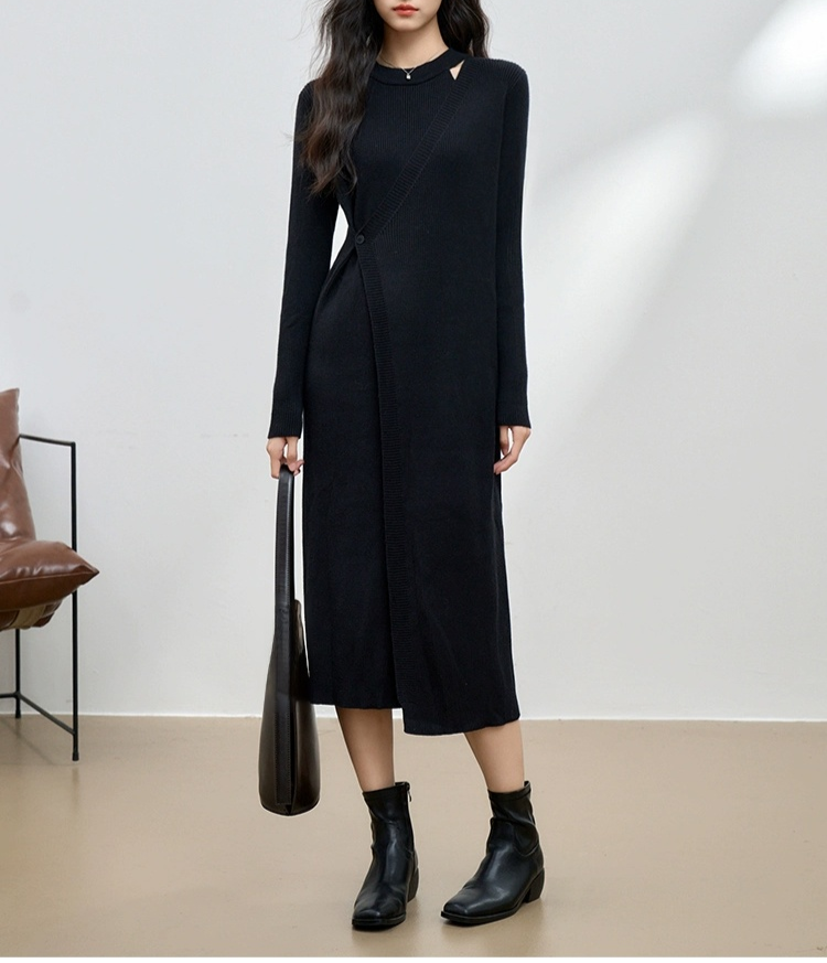 초가을 캐주얼 럭셔리 니트 원피스