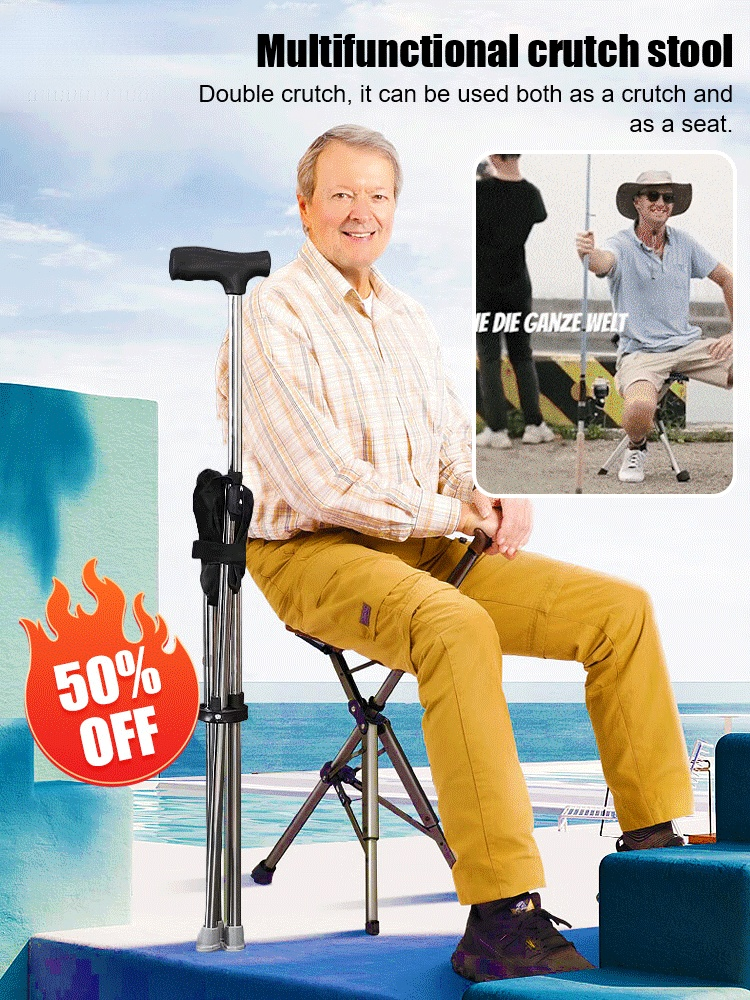 Outdoor Folding Crutch Chair