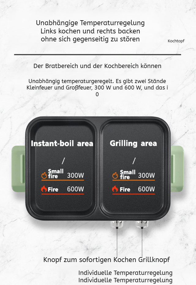 Kompakter Brat- und Rösttopf für kleine Küchen