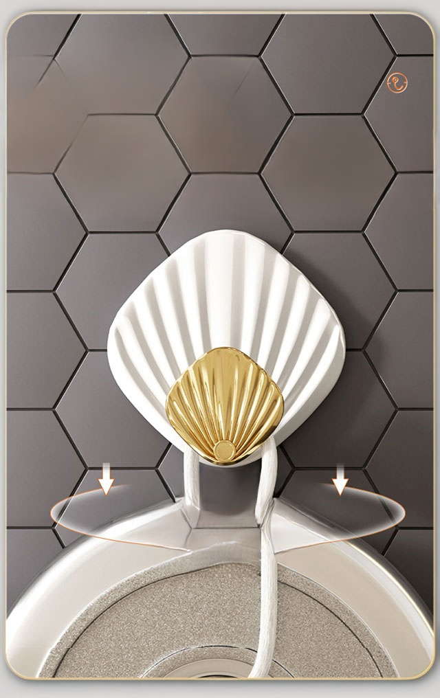 Elegantní skořápkový háček pro domácnost