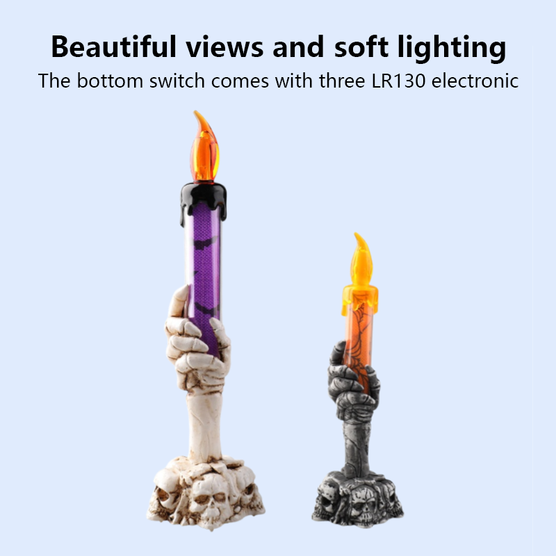 Halloween Ghost Hand Candle Display  Enhance the Mood with this Candle Holder