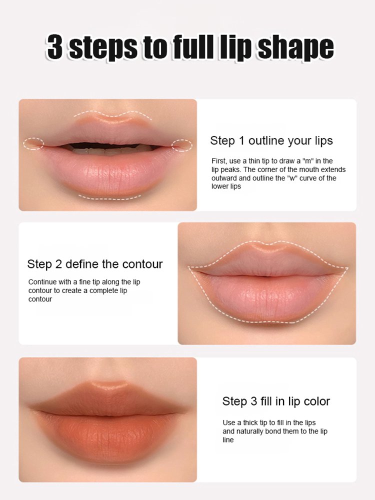 Non-stick double-ended lipstick lip liner