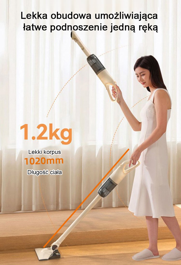 Duża maszyna odsysająca do usuwania roztoczy i mopująca