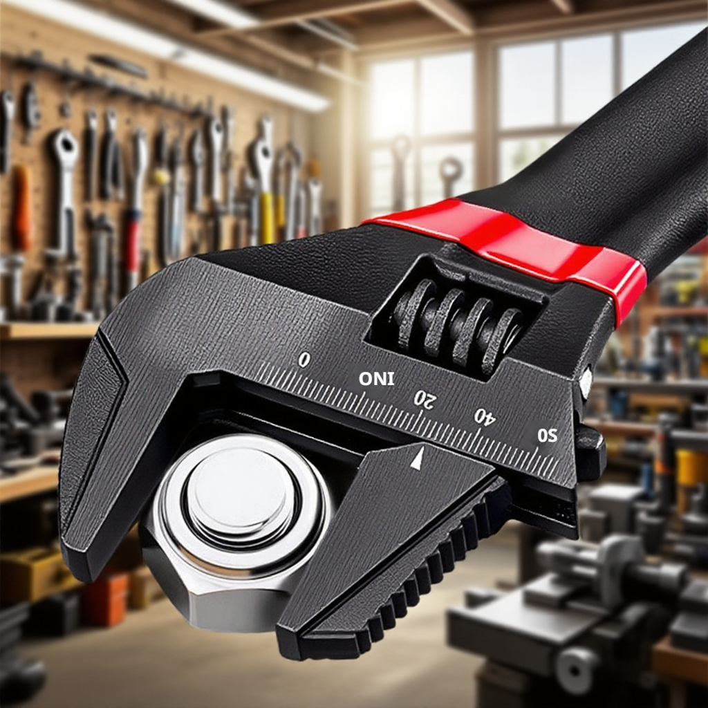 Multifunkční klíč na potrubí s krátkou rukojetí