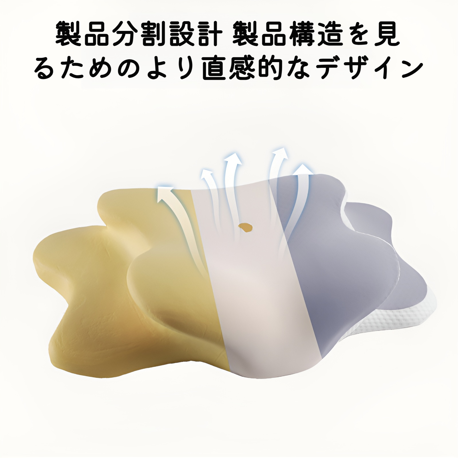 寝姿勢をサポートするJMYメモリー枕