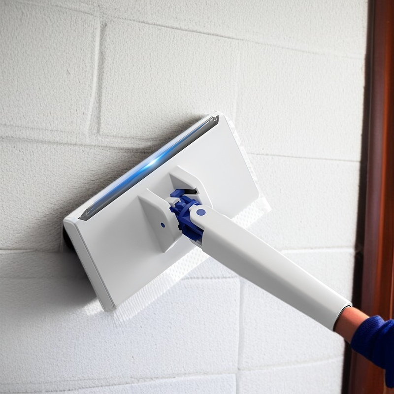 フロアワイパー 本体 1秒で着脱 ワンタッチモップ 2in1水切りワイパー 乾湿両用モップ 拭き掃除 雑巾ワイパー ベランダ 玄関 床 窓 フロア フローリング 掃除道具 使い捨てドライシート付き