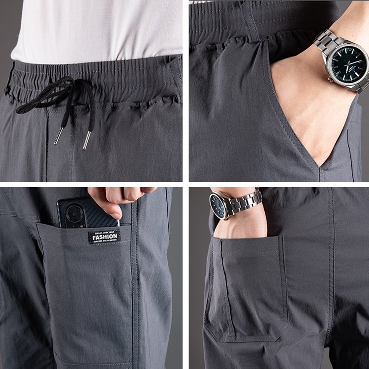 남성용 고탄력 여섯 주머니 내구성 캐주얼 바지