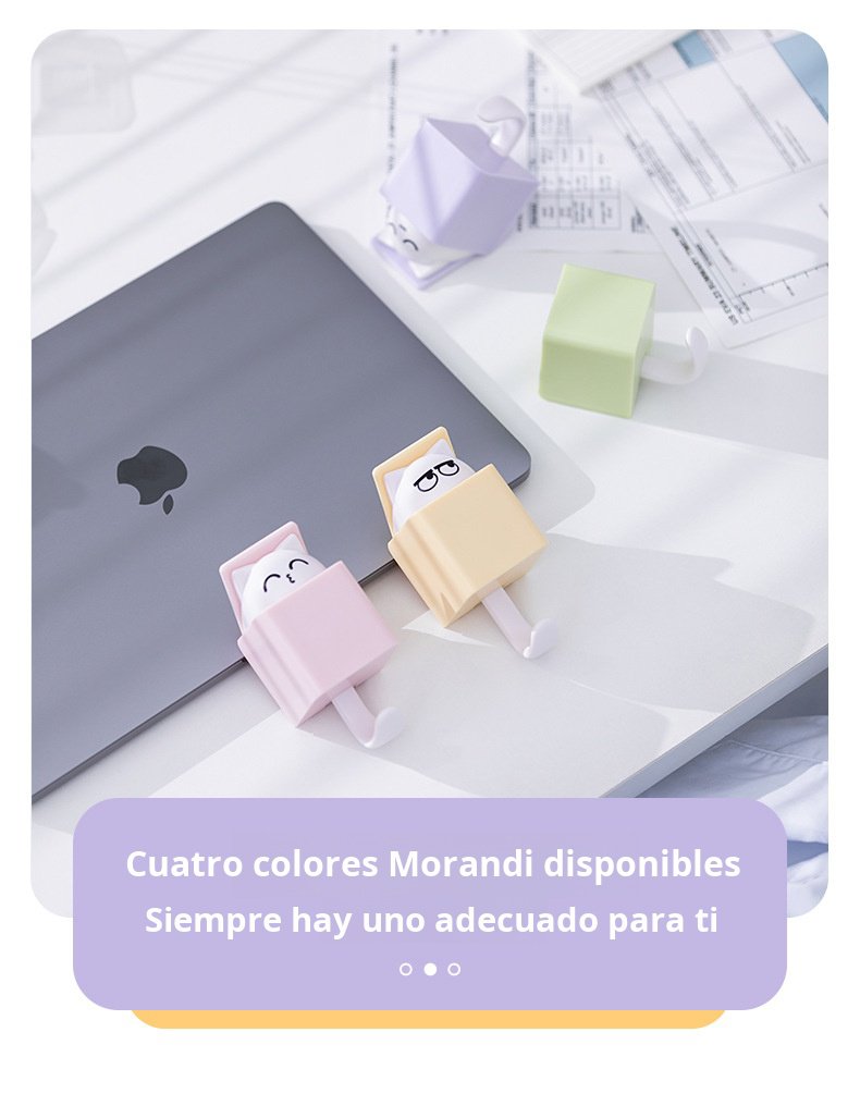 Gancho adhesivo resistente para colgar objetos en la pared