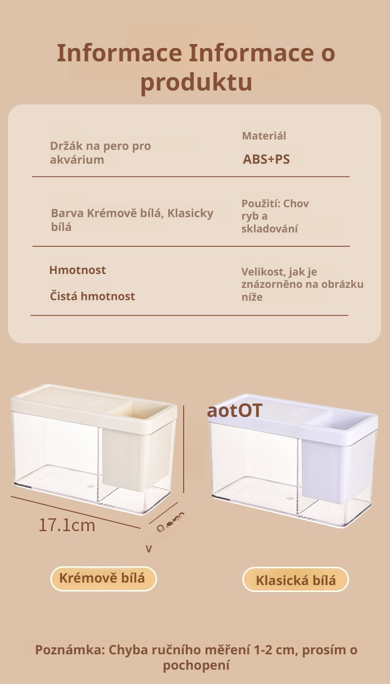 Kompaktní stolní akvárium s LED osvětlením
