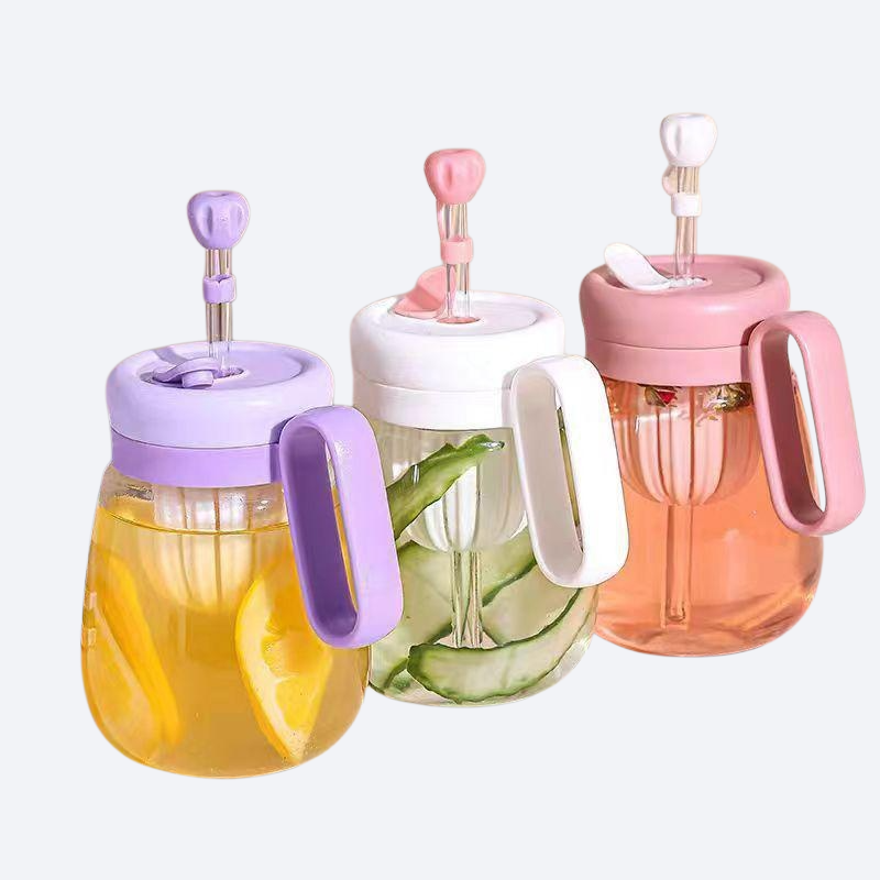 Tea separation and brewing glass cup