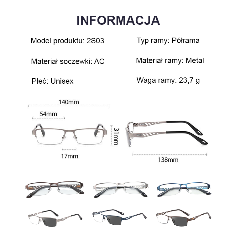 【Amerykańskie innowacje i badania】Inteligentne okulary do czytania z funkcją zmiany ostrości i kolor