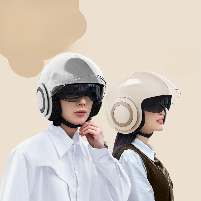 3C電動摩托車頭盔男女士冬季保暖可愛四季通用安全盔