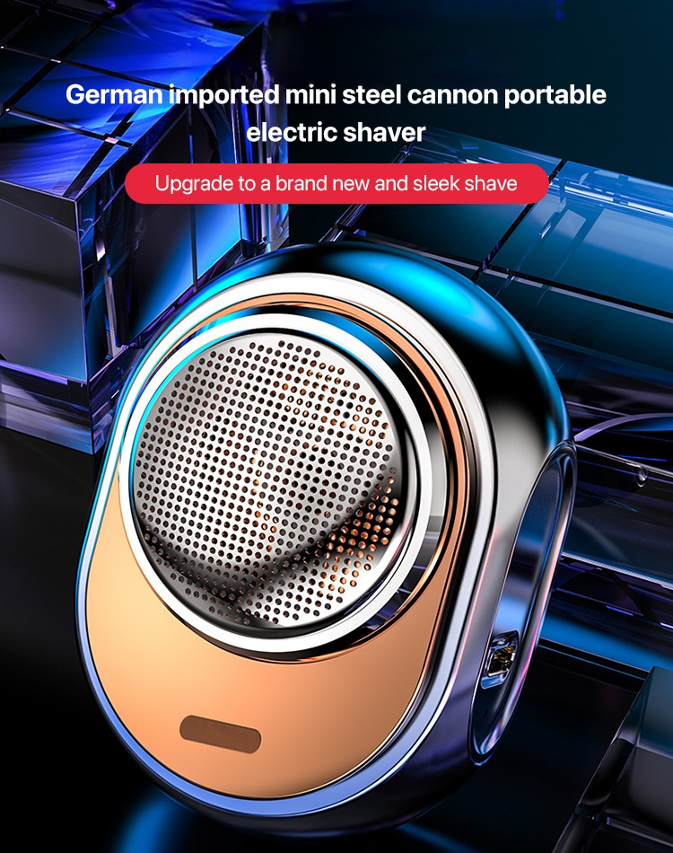 German imported mini steel cannon portable electric shaver
