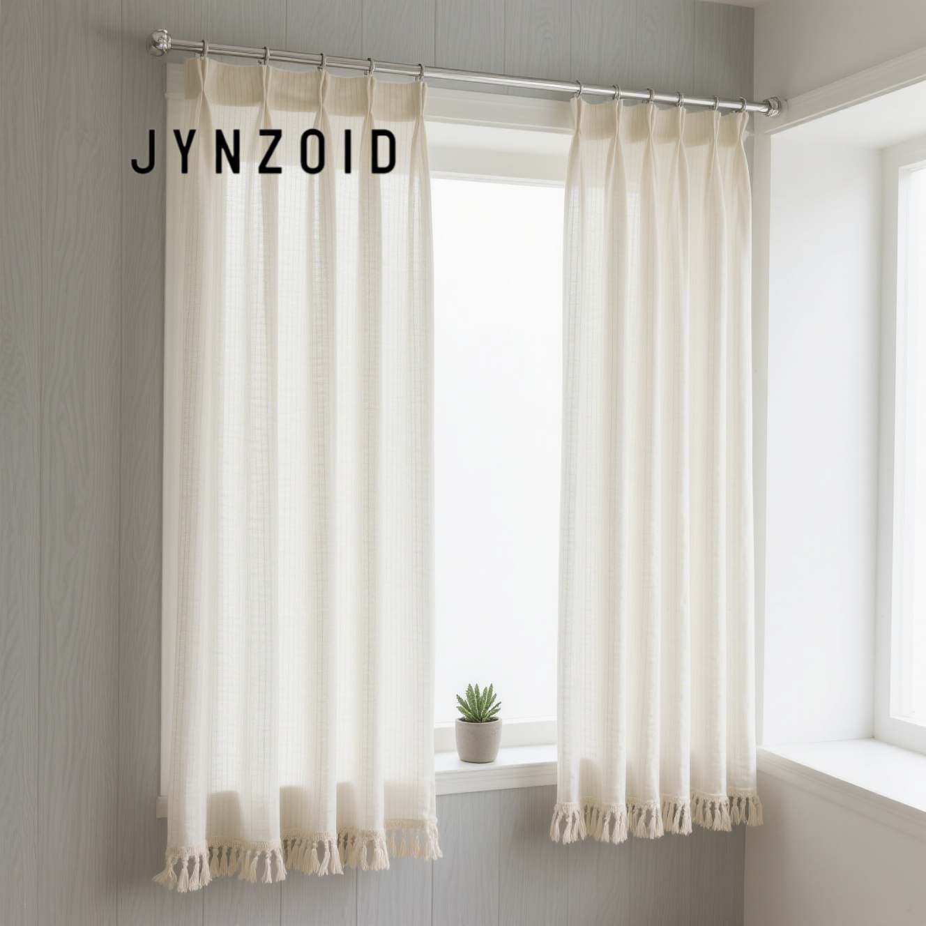 내추럴 인테리어와 잘 어울리는 거즈 커튼