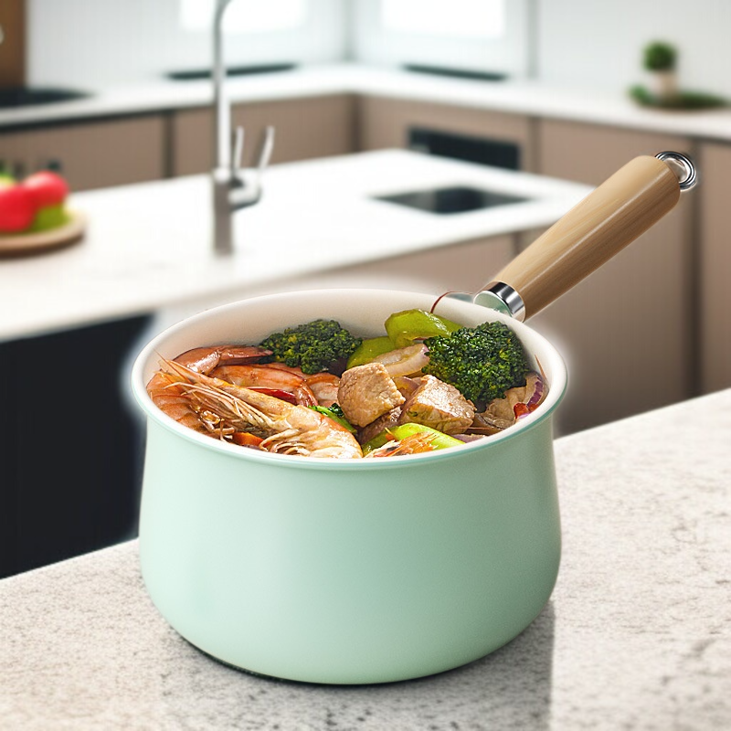 가정용 무접착 우유냄비 양면 무접착 비주얼 라면냄비