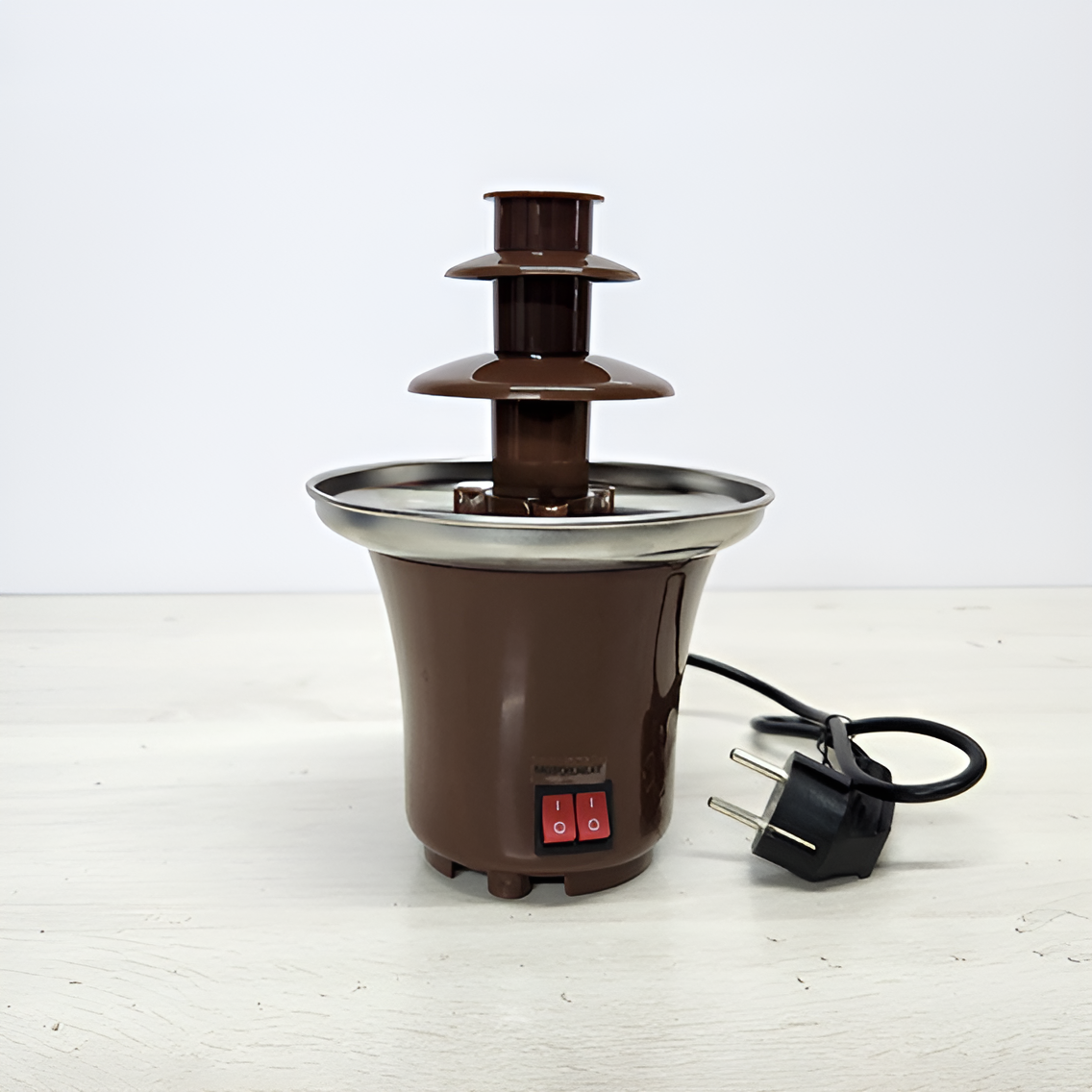 家庭用ミニチョコレートマシン3層チョコレートファウンテンホットポットDIY自家製電気加熱チョコレート溶解タワー