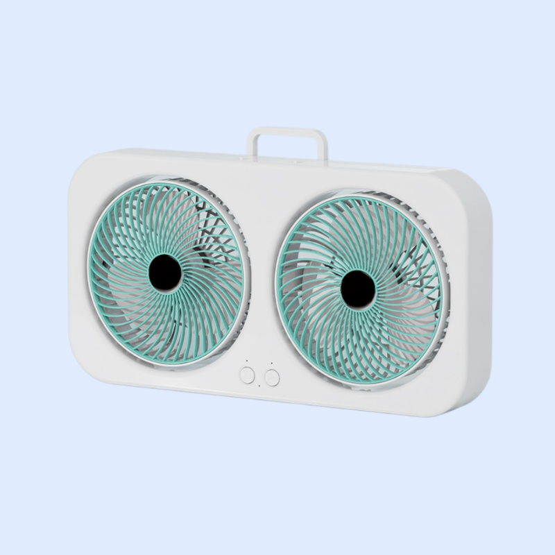 ダブルヘッド空気循環ファン