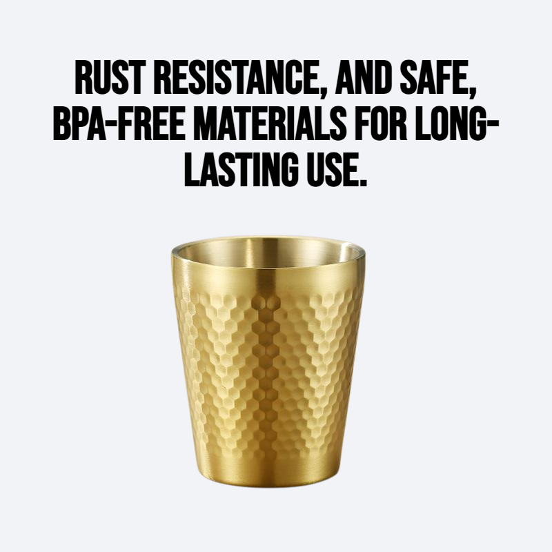 304 stainless steel double-layer water cup