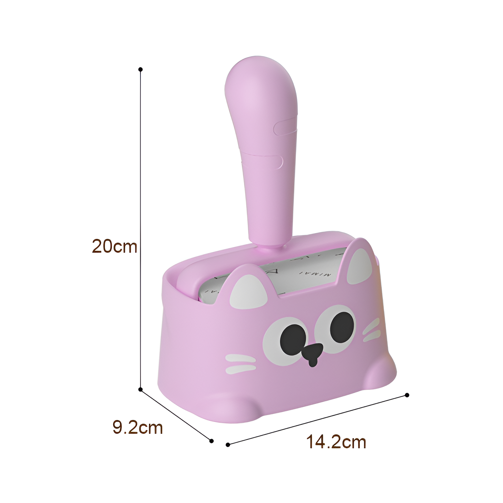 新しい漫画猫の毛取りセット、交換用引き裂き可能なローラー衣類付き、パパ猫の毛取り