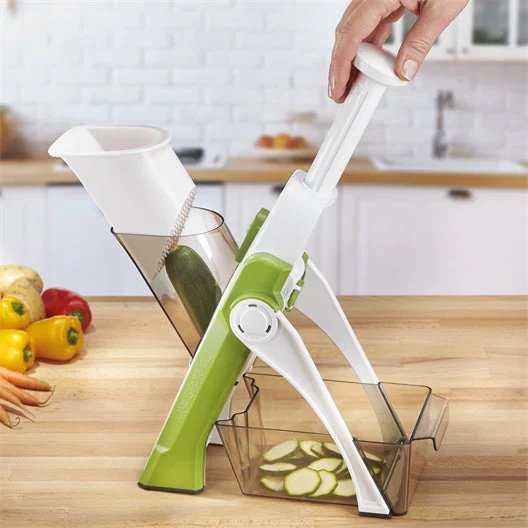調節可能な多機能野菜スライサー - 収集トレイ付きのプロフェッショナルキッチンスライサー