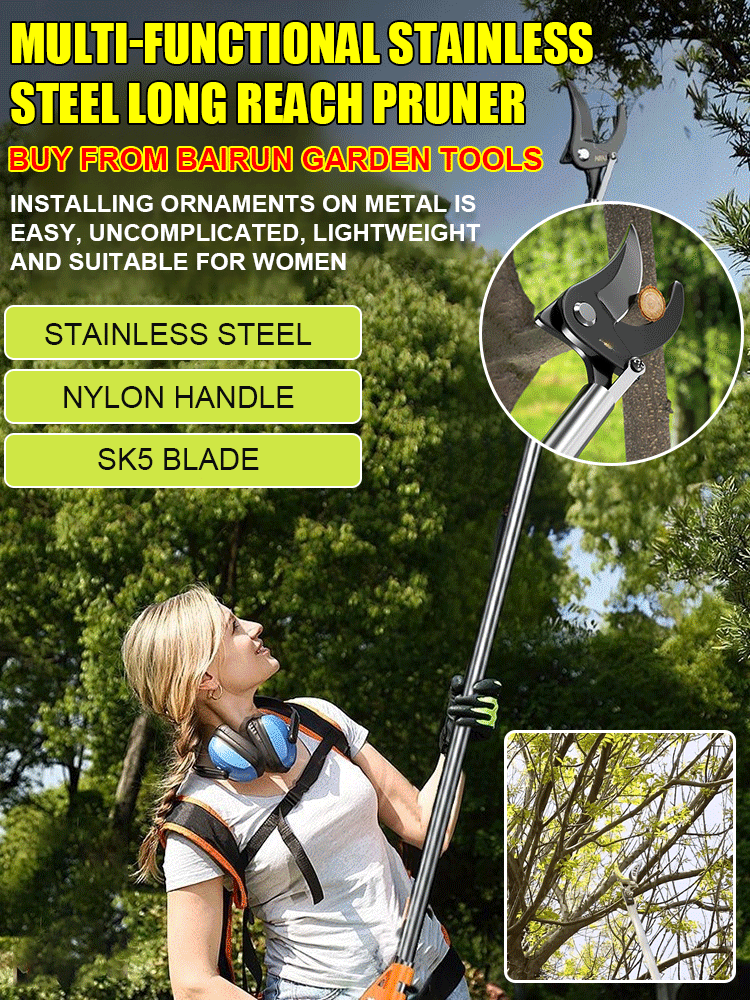 Multi functional stainless steel high branch shear