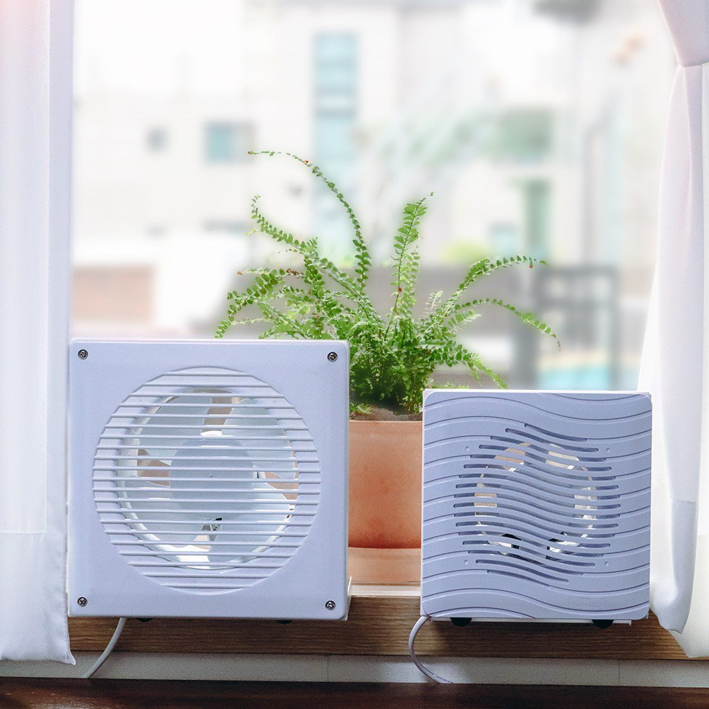 창문환풍기 이동식환풍기 주방 욕실 저소음환풍기 무타공 설치