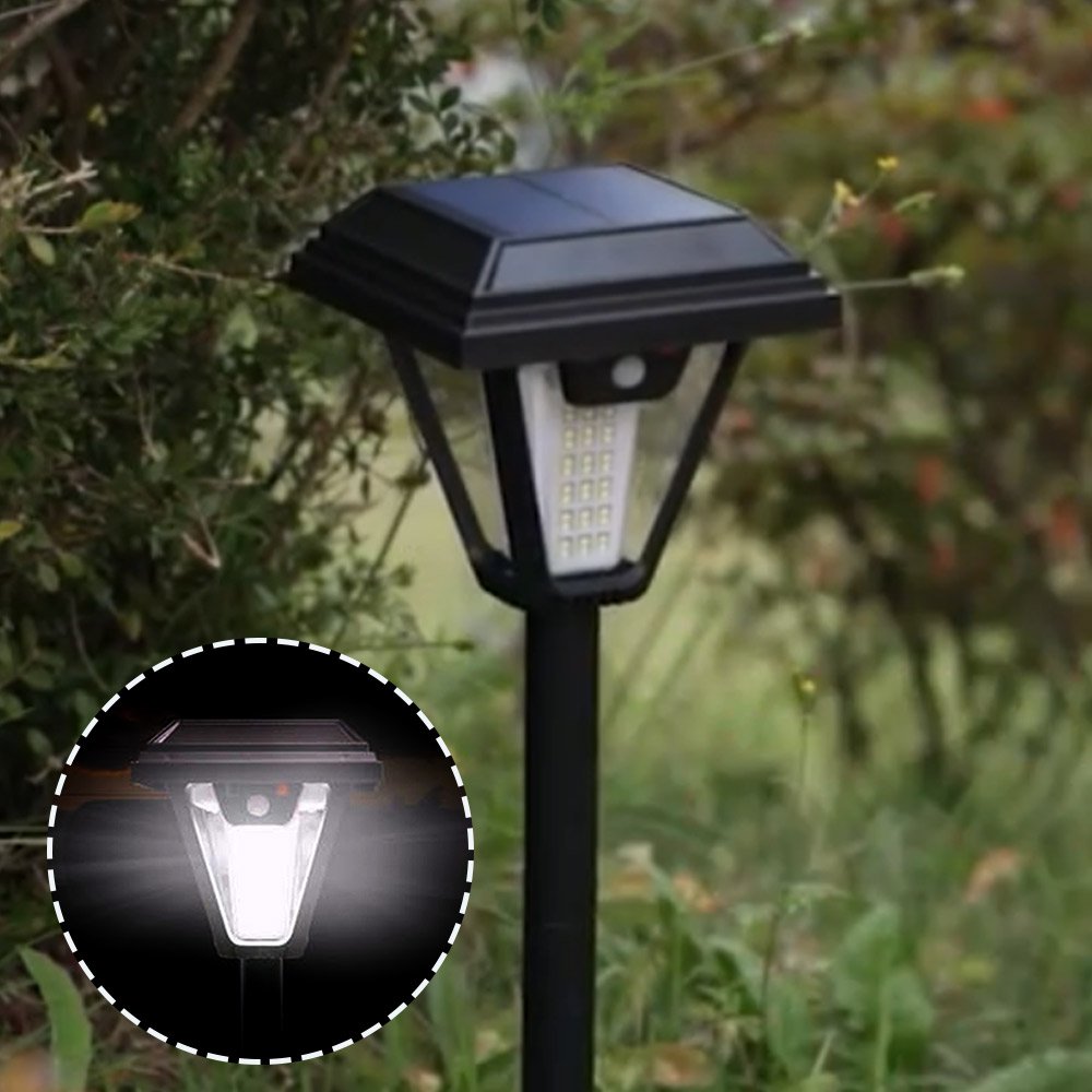 Solar-powered outdoor garden lights