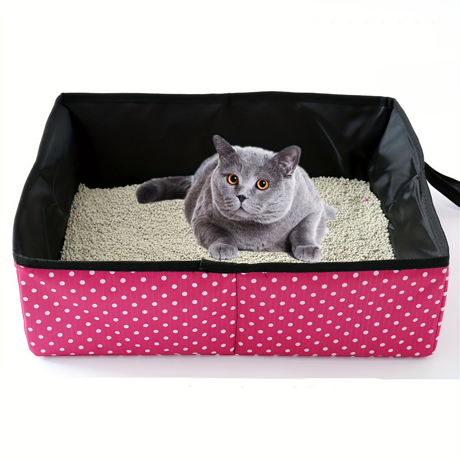 Bac à litière pliable pour chat