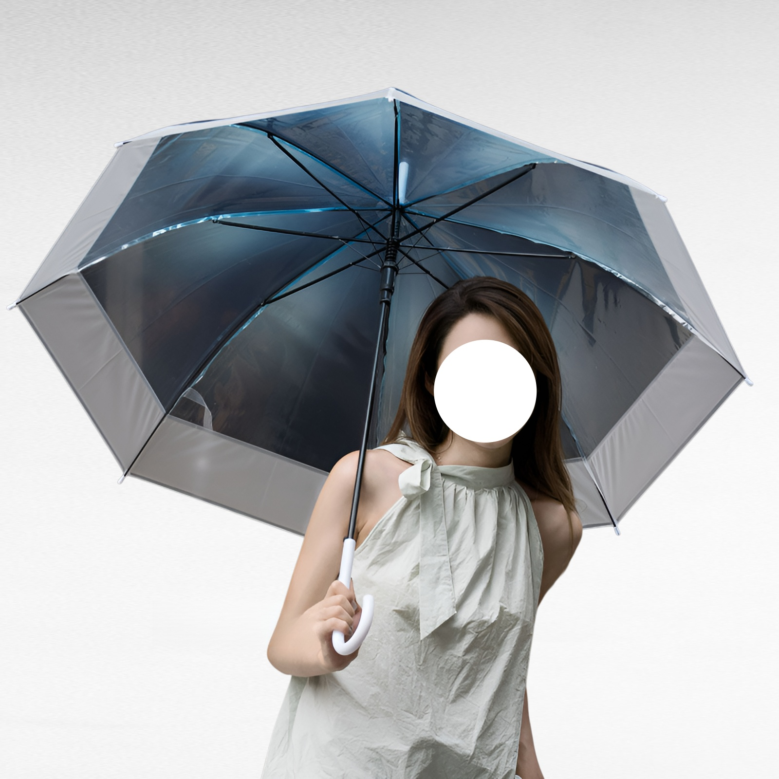 小さくて新鮮な日本製クリア傘