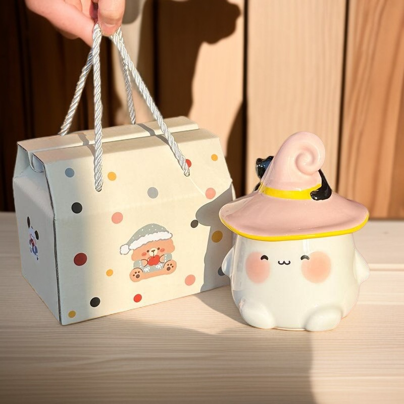 辦公桌上的幽靈貓咪馬克杯