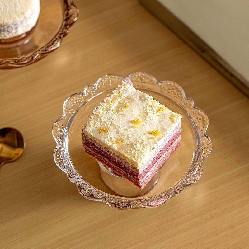 透明ガラスケーキディスプレイ