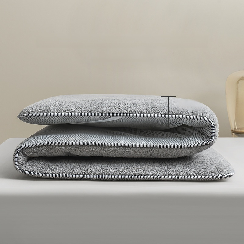 Colchón de felpa de cordero gruesa y cálida