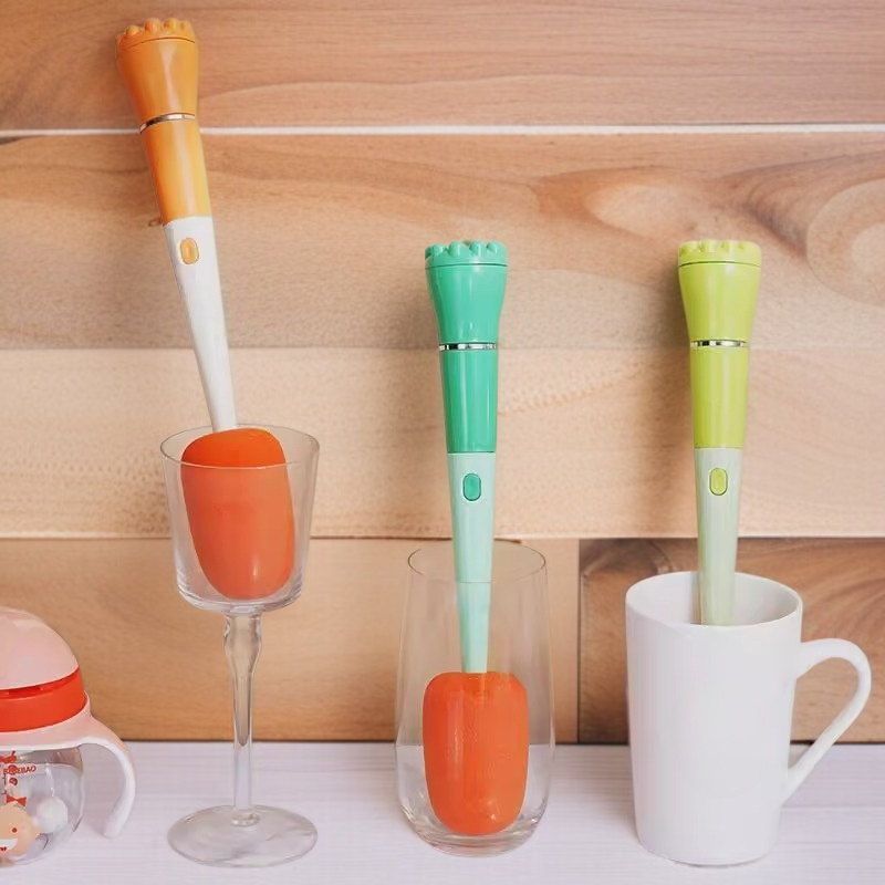 Herramienta de limpieza multifuncional para vasos con mango largo para el hogar