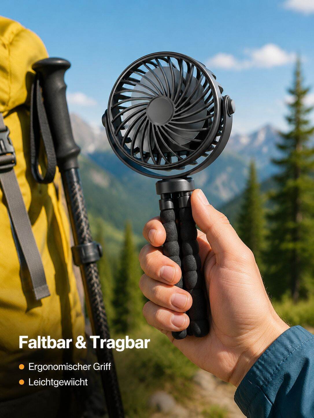 Energieeffizienter Mini-Ventilator für Zuhause