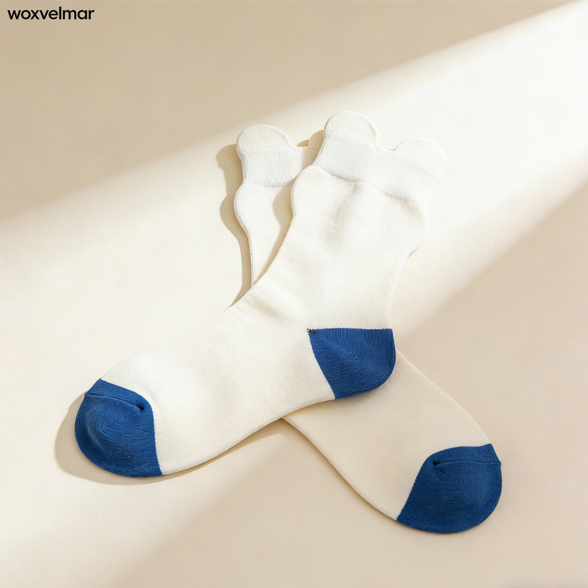 伸縮性のあるコットンソックス6足組の商品画像