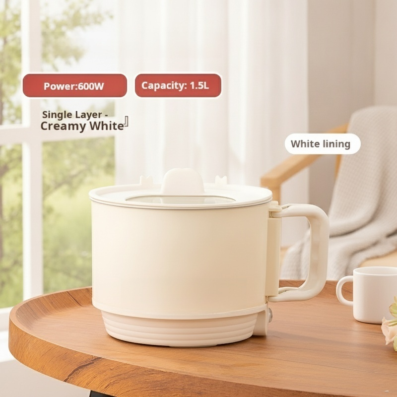 Foldable electric cooker with stand in compact form