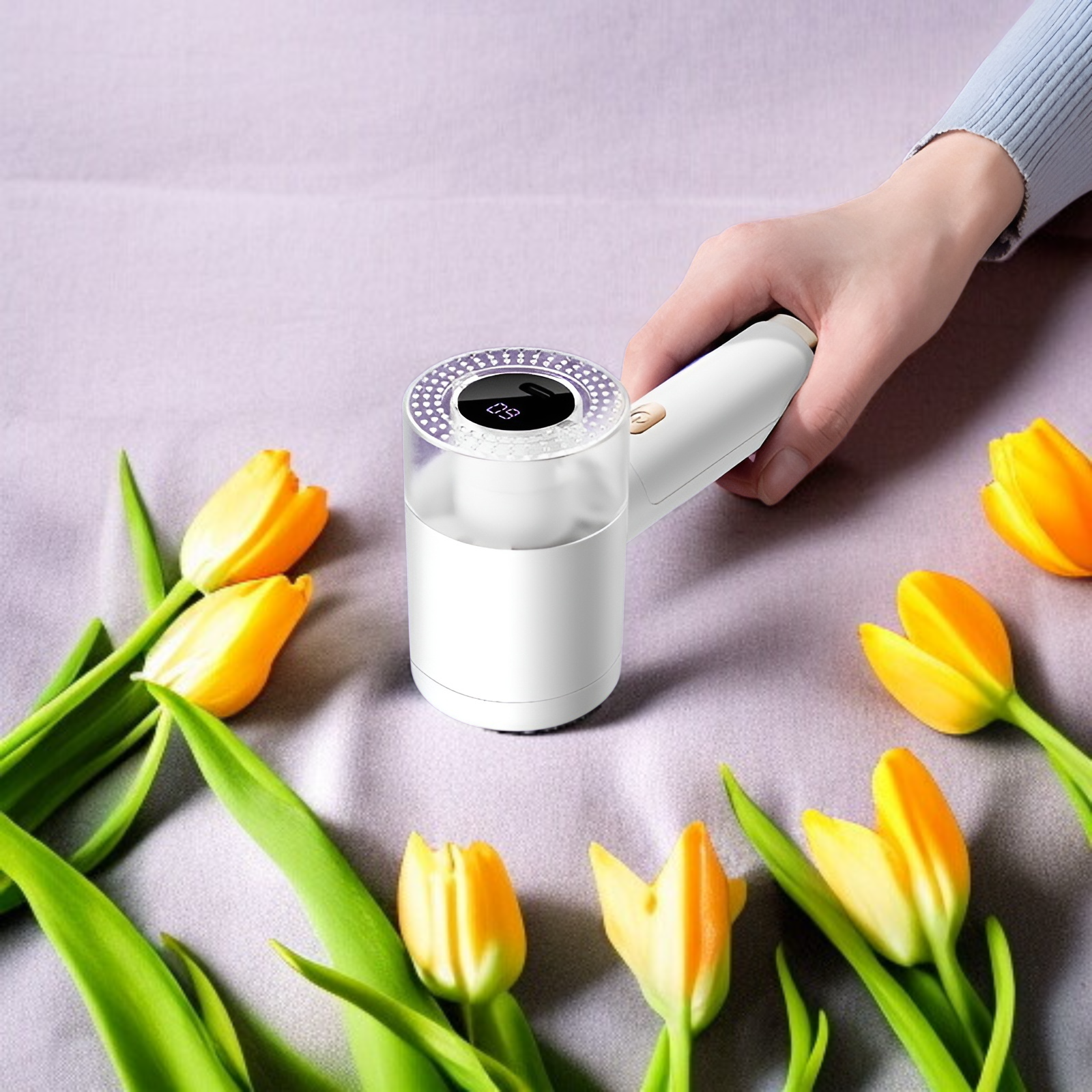 Elektrischer Fusselrasierer mit 3 Geschwindigkeiten, 6-Klingen und Type-C Anschluss