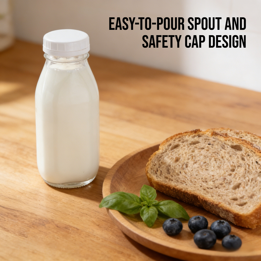 Milk Tea Beverage Glass Dispensing Bottle