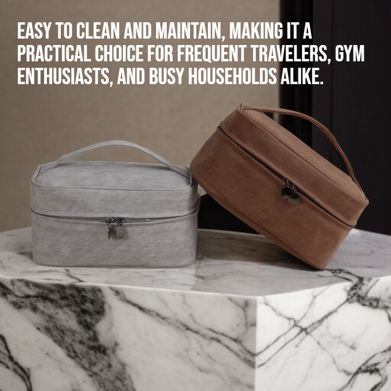 Wash and storage bag with multiple compartments