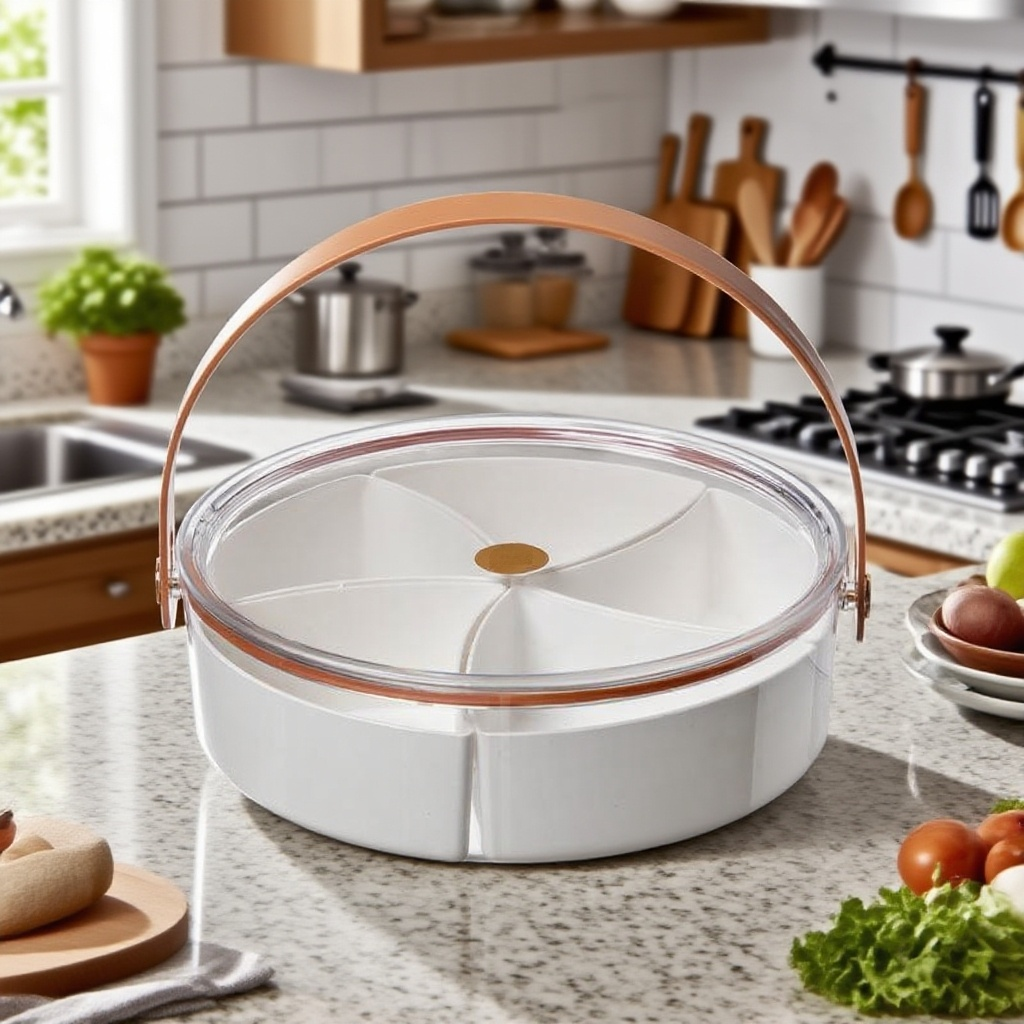 휴대용 밴드 뚜껑 분리 과일 쟁반