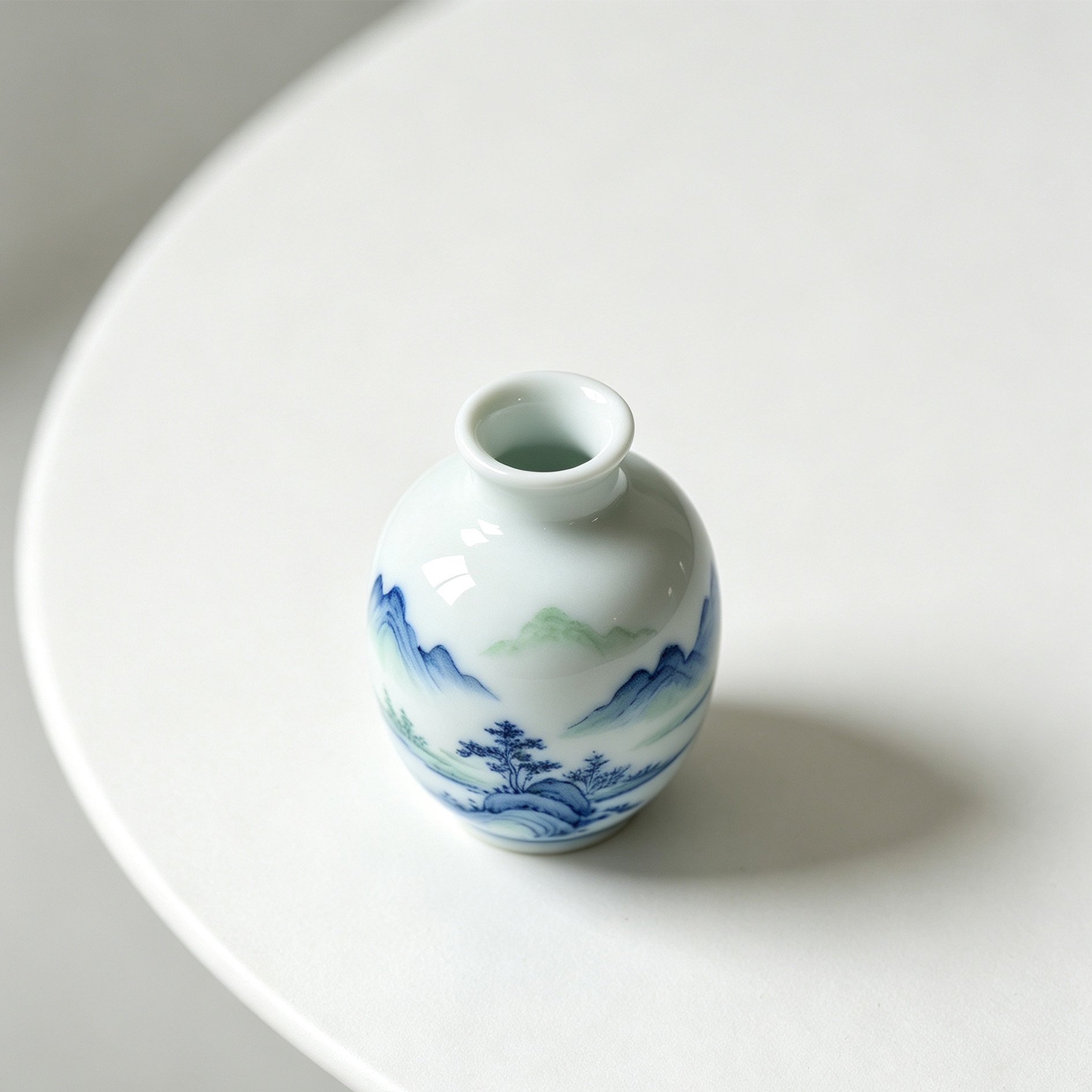 Jingdezhen hand-painted porcelain bottle