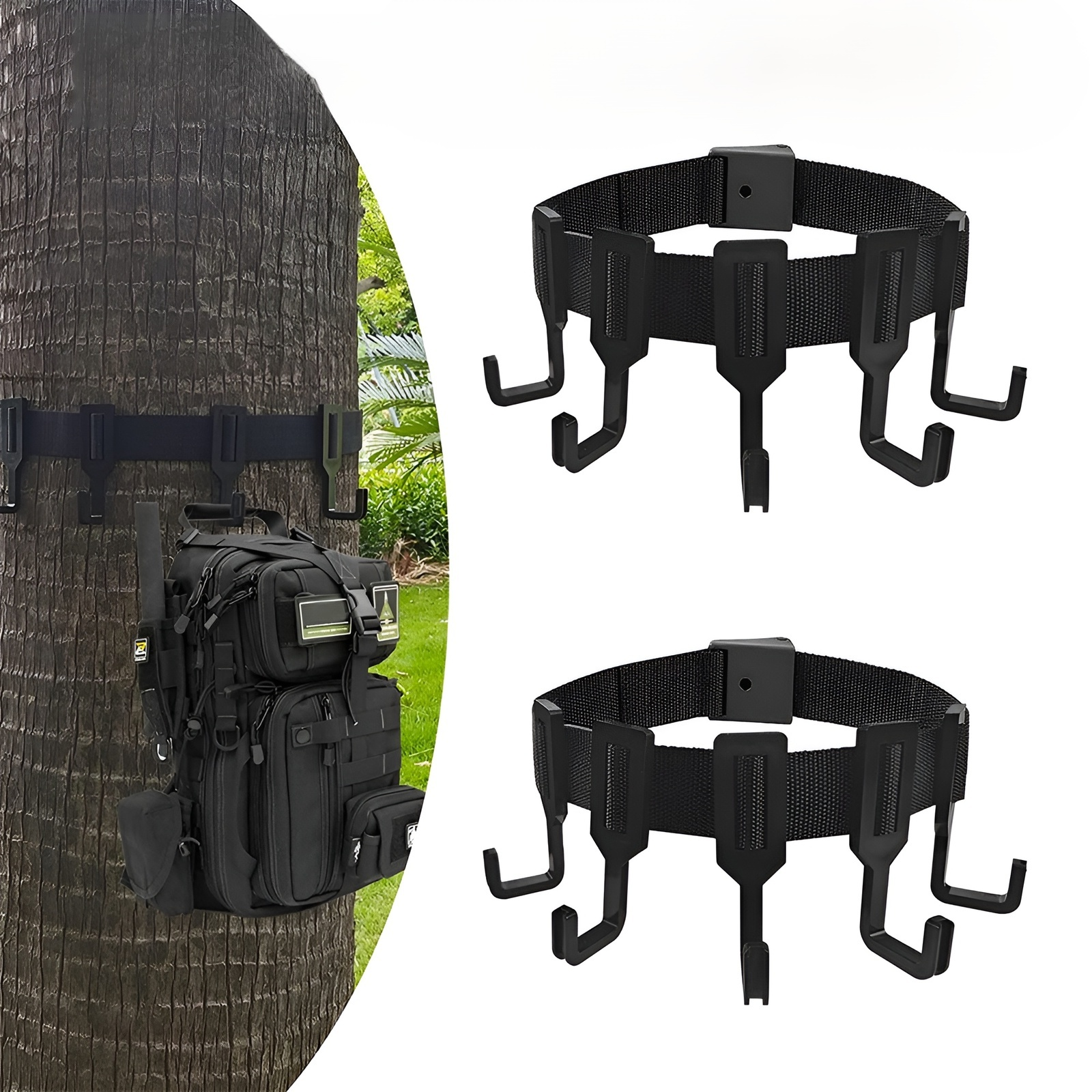 캠핑 트리 랙 기어 후크