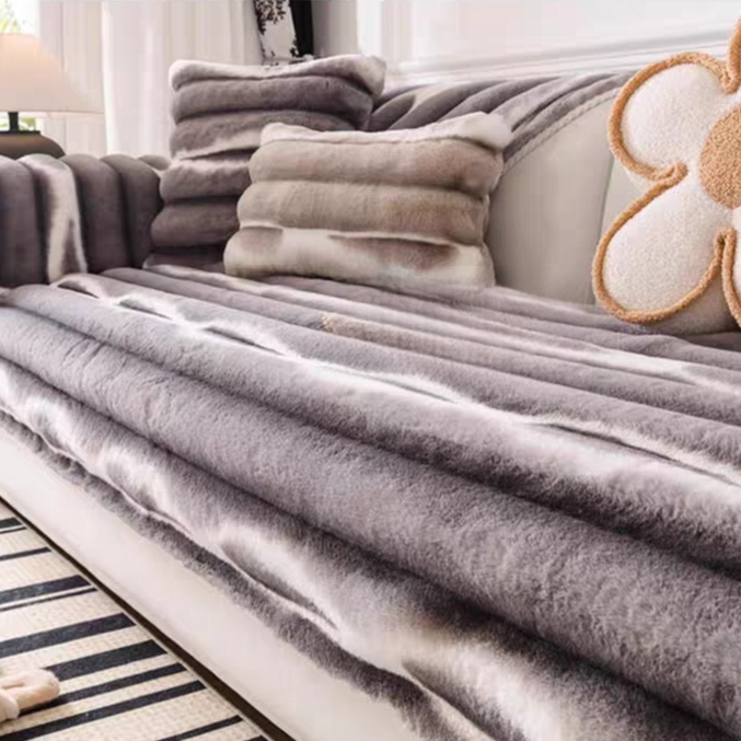 Non-Slip Cream Cover for Sofa Cushion