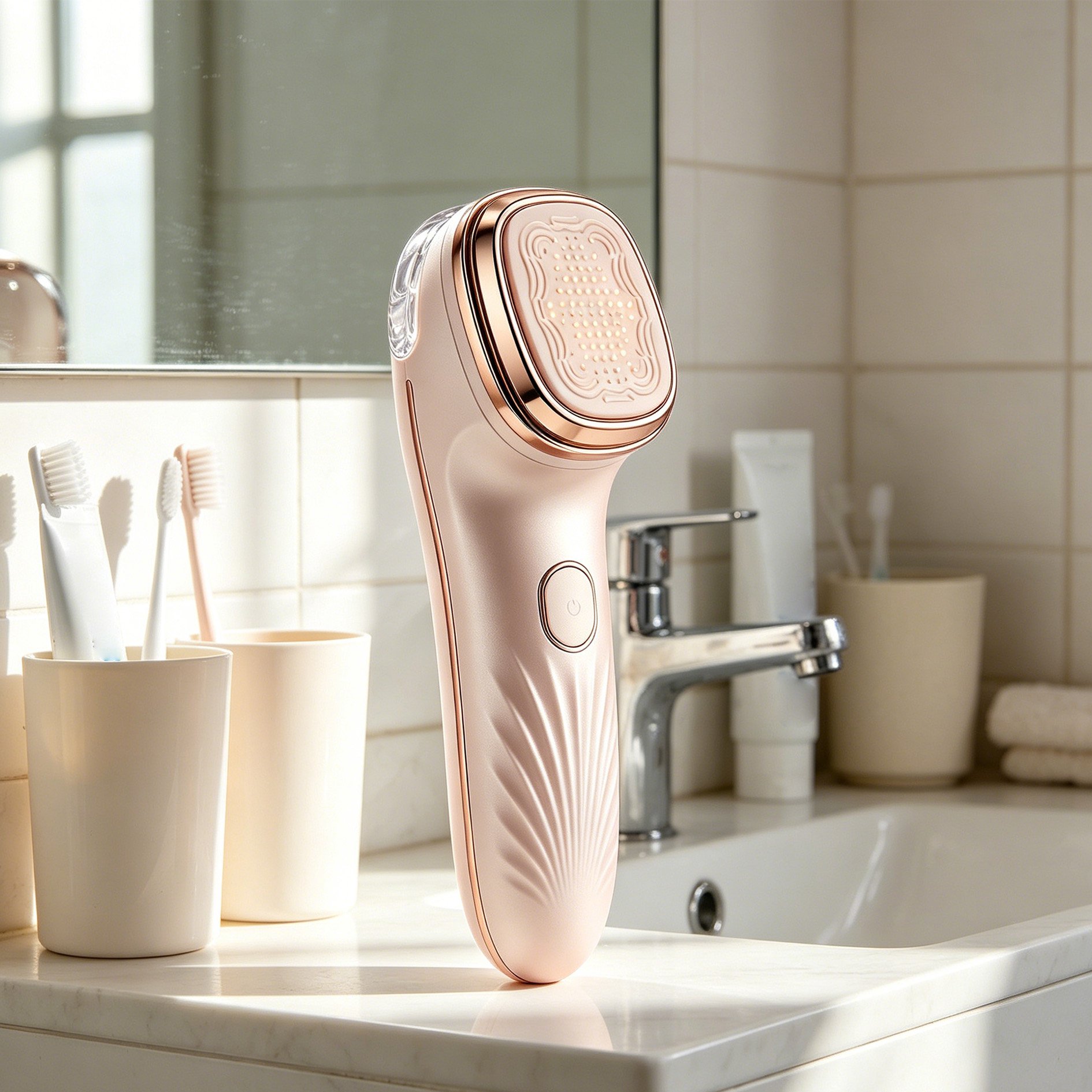 Handheld facial care tool for daily use
