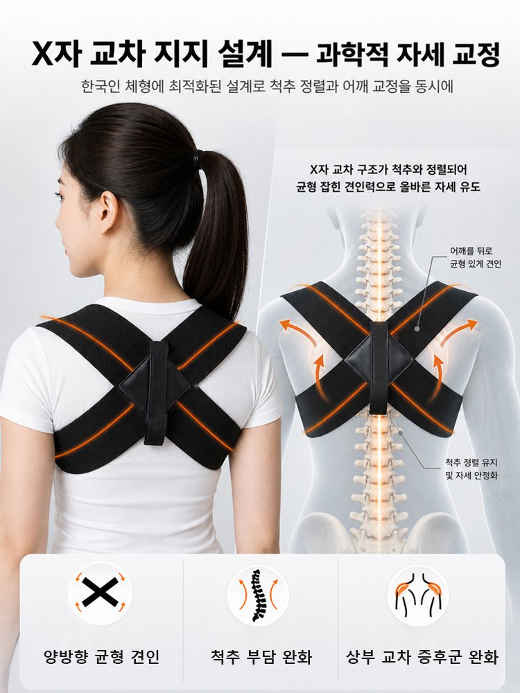 [스타 피트니스] 프리미엄 자세 교정벨트
