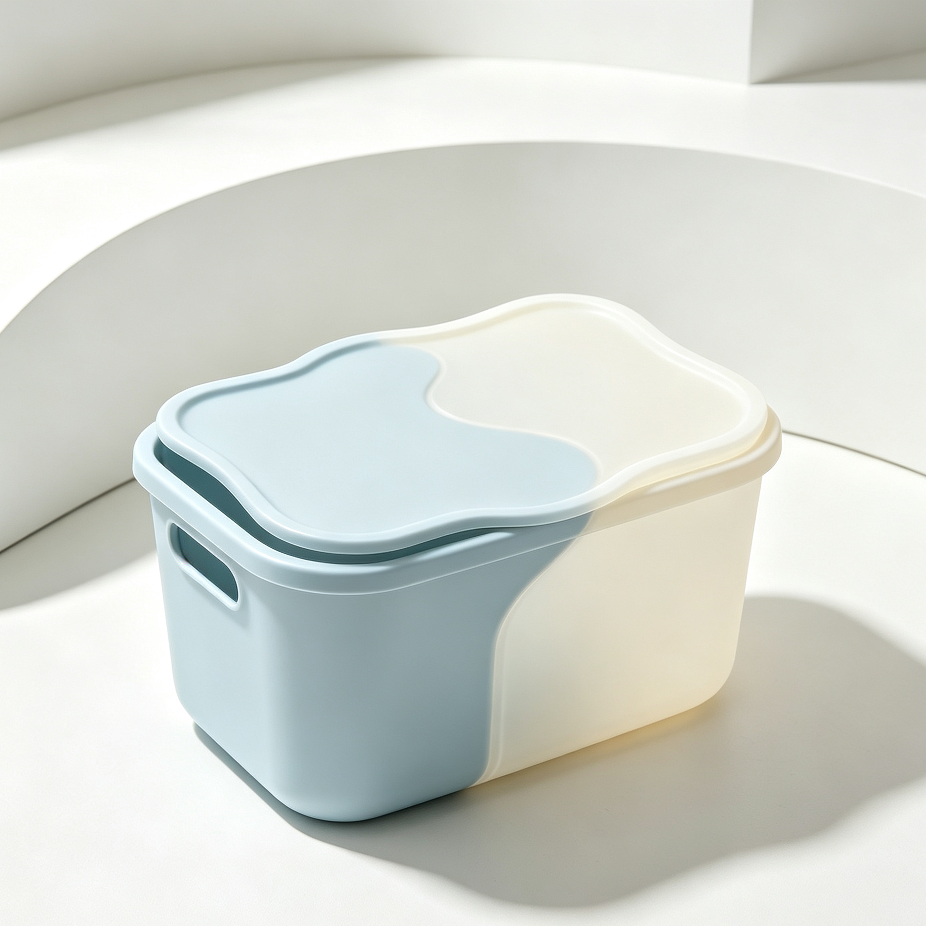 Plastic storage boxes (5 pieces)