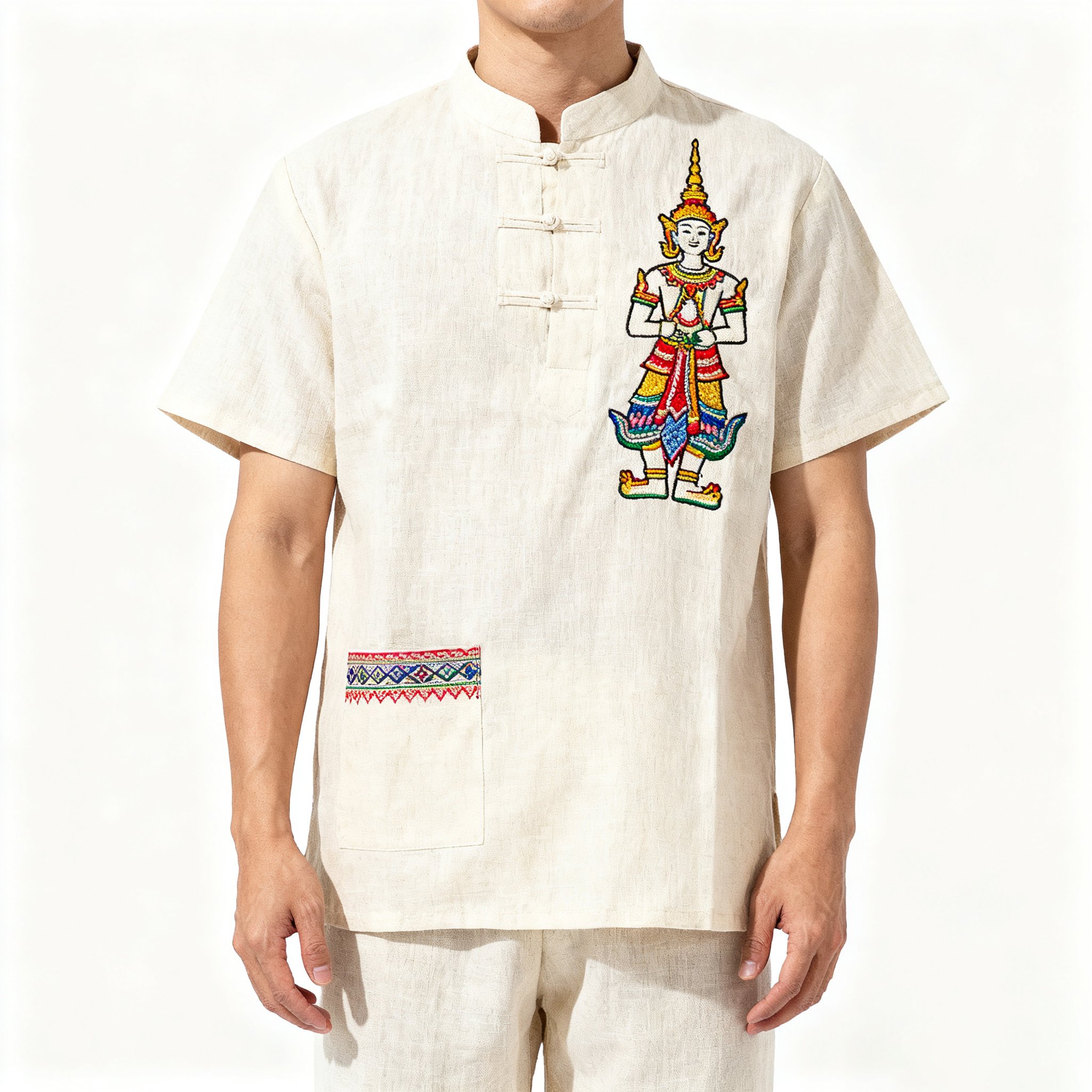 เสื้อยืดลายปักพระพุทธรูป