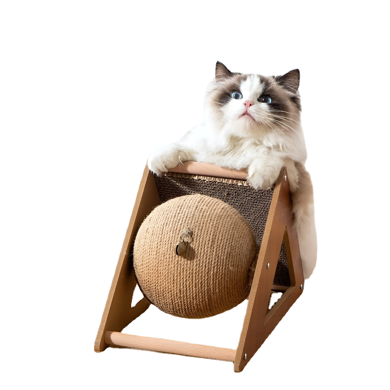 Vertical Anti-Tip Cat Scratching Post