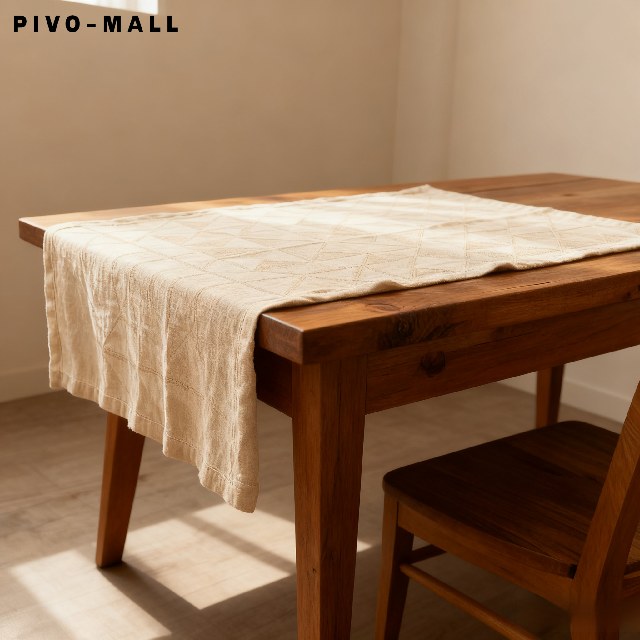 現代風格幾何桌布細節